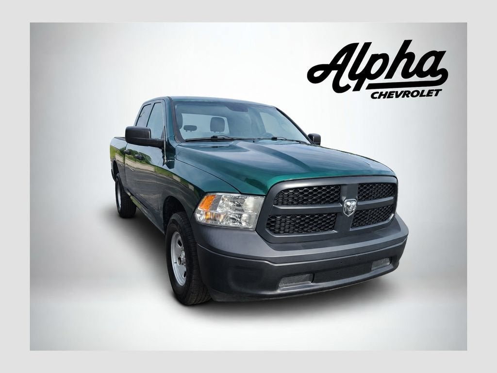 2022 RAM 1500 Classic Tradesman in Green — front three-quarter view