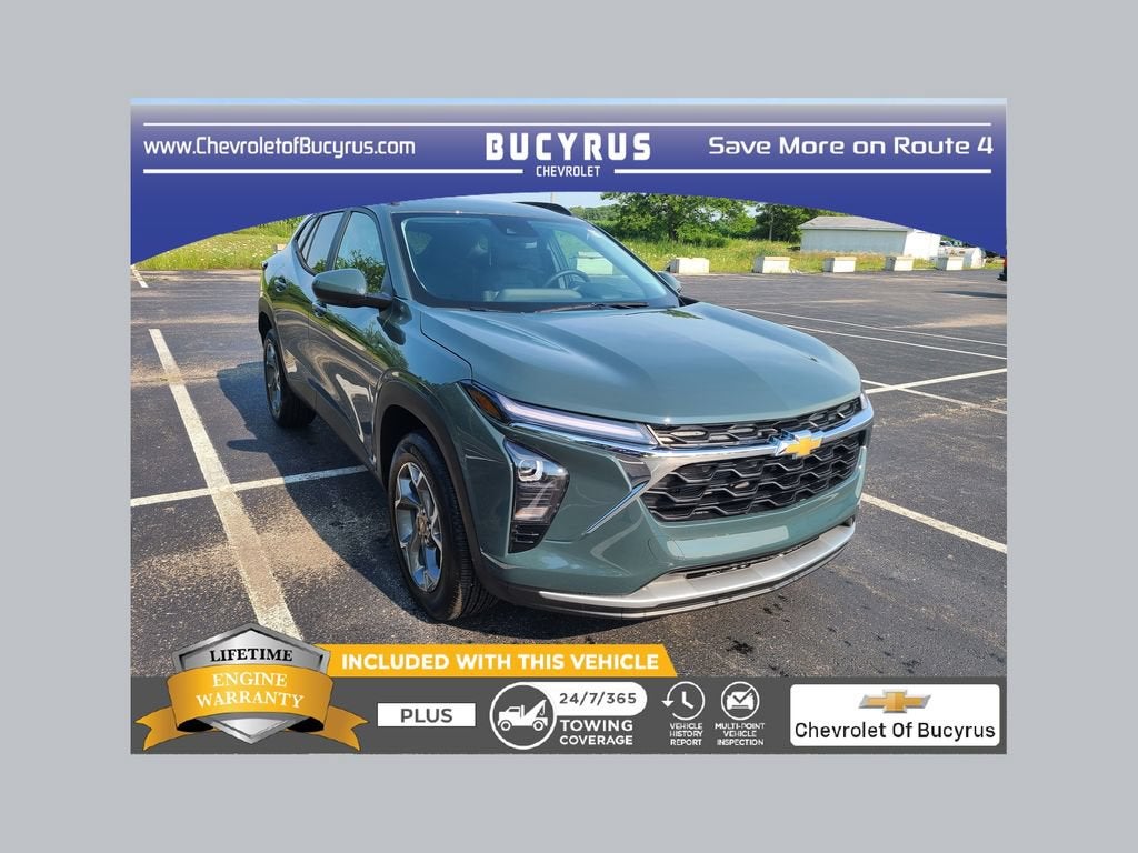 2026 Chevrolet Trax LT in Cypress Gray — front three-quarter view